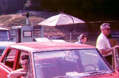 Julia (Judy) Kish Dorrough; Becky Dorrough; Bruce Dorrough; Green river ferry Mammoth cave